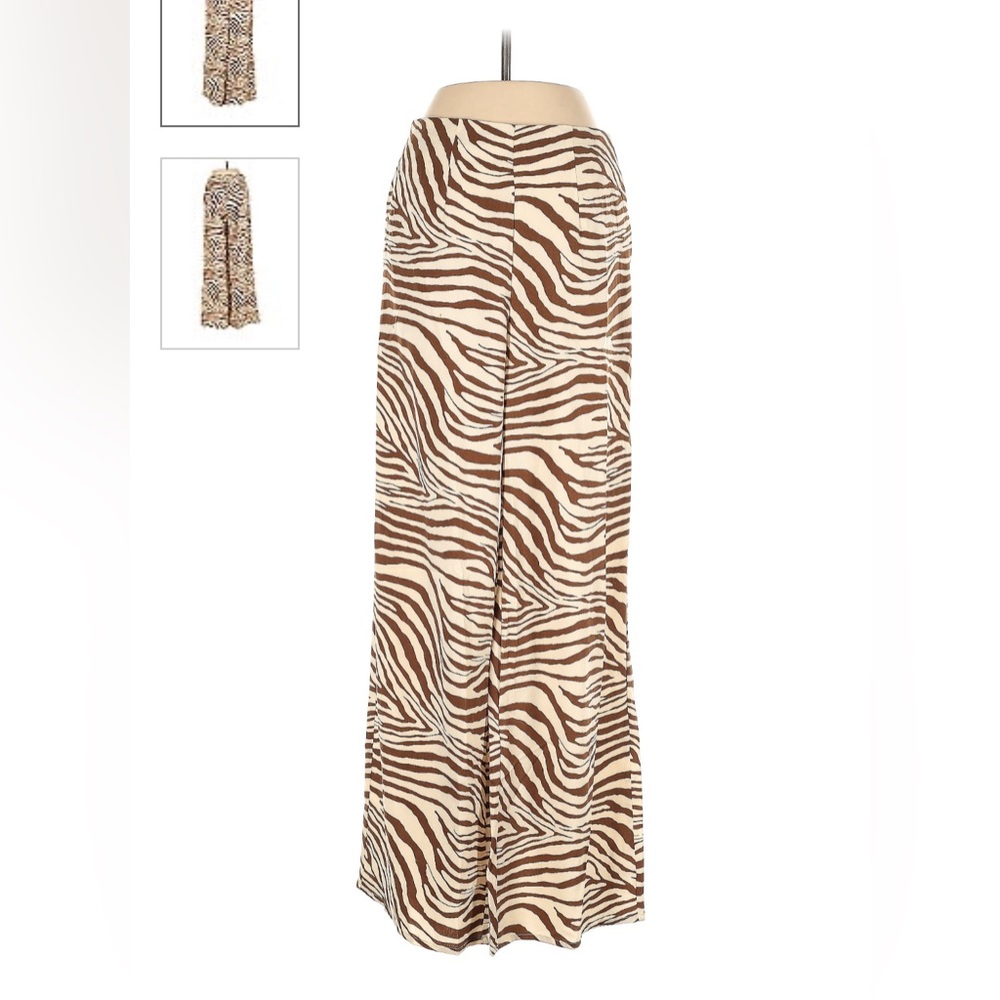 Zebra pattern casual pants